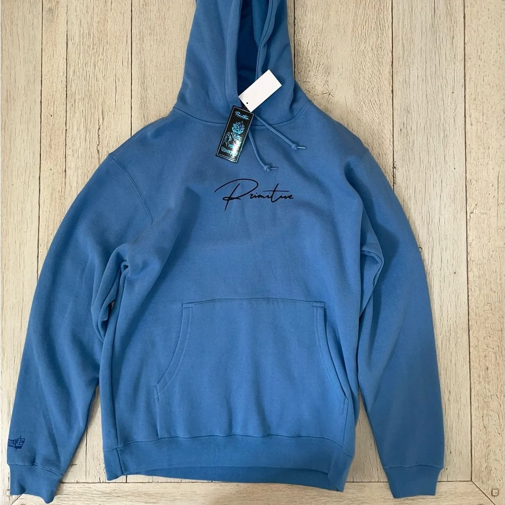 Primitive x Dragon Ball Trunks Blue Vintage Hoodie